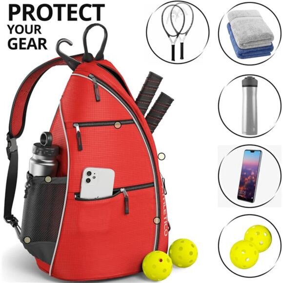 Sling Bag - Crossbody Backpack for Pickleball, Tennis, Racketball, and Travel main image 4